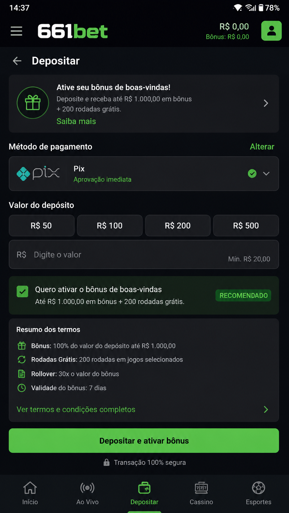 661bet screenshot